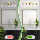 Bathroom Vanity Light Fixture  Bathroom Lighting Fixture Over 5-light Gold