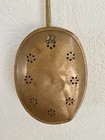 Antique Brass   Copper Bed Warmer With Long Brass Handle