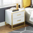 Set Of 2 Nightstand Bedroom Bedside Table End Side Table With 2 Drawers Storage