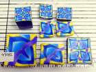 Polymer Clay Cane  Raw  Square  Kato  Premo 49182 Slices   Cane  1 8 Oz