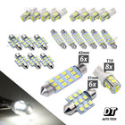 20x White Led Light Interior Package Kit For T10   31mm Map Dome   License Plate