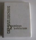 Vtg Plastic Pocket Diptych Shrine Dominus Vobiscum Tlm Catholic With Box 50 s 