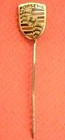 2 Vintage Porsche Crest Stick Pins   Lapel Pins  Collectible Vehicle Pin Set