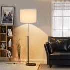 White Lamp Shades Set Of 2 Drum Large Lampshades 13  Top X 13  Bottom X 10  H   
