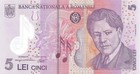Romania 5 Lei  1 January 2018 2019  - Polymer enescu flowers p118j  B287c Unc