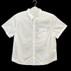 Levi s Men s Classic 1 Pocket Cotton Shirt Size 2xl White Short Sleeve Button Up