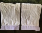 2 Vintage Purple   White Striped Penney s Pencale Standard Pillowcases
