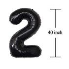 20 Number Balloons Black Big Giant Jumbo Big Large 20 Foil Mylar Helium Numbe   