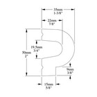 Orac Decor   Purotouch High Density Polyurethane Panel chair Rail wainscot