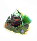 Action Air Operated Skeleton Barrel Fish Aquarium Ornament Fish Tank Decoration