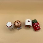 2 Sets Of Cracker Barrel  Christmas Mini Salt   Pepper Shakers    