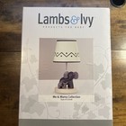 Sealed Lambs   Ivy Me   Mama White gray Elephant Nursery Lamp With Shade   Bulb