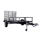 Detail K2 Mmt6x10 6  X 10  Open Rail Utility Trailer With Drive-up Gate New