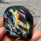 69g  Natural Purple Labradorite Quartz Crystal Stone Specimen Healing