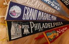 6 Vintage Tourist Attraction Felt Pennants Leavenworth Prison Philly Ny Maine   