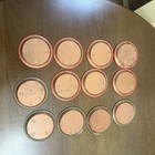 Vintage Coca Cola Coasters 1983  Metal