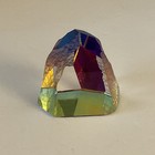 Vtg Swarovski Iridescent Aurora Rainbow Crystal Pyramid Prism Paperweight 2   