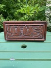 Antique Chinese Hand Carved Camphor Wood Chest 11 5  Wide X 3 5  Tall X 5  Deep
