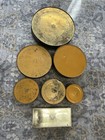 Lot Of 7  Vintage 1920s Rudolph Valentino Beautebox Canco Candy Biscuit Tins