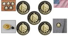 Set Of 5 Durable Bronze Lapel Pins With Butterfly Clasps     Faith-inspired Gift