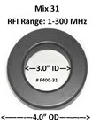 Fair-rite Ft-400-31 - Extra Large 4 Inch Toroid - 31 Mix
