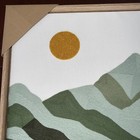 New Bp Home Textile Embroidery Woven Wall Art Sun Mountains Flowers 18   x26   