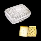 Antique George Iv Sterling Silver Gilt Vinaigrette Scent Box  John Thropp  1822