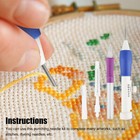 Diy Magic Embroidery Pen Set Punch Needle Stitching Knitting Sewing Craft Tools