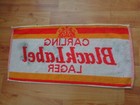 Vintage Carling Black Label Lager Pub Bar Towel Beer Mat Breweriana Used