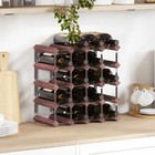 Wine Rack For 20 Bottles Wine Bottle Holder Rack Brown Solid Wood Pine Vidaxl