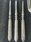 Antique Vintage Sliver Plate A1 Spoon Fork Lobster Nut Picks Dining - Lot Of 6
