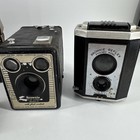 Lot Of 2 Antique Cameras Brownie Reflex Synchro   Six-20 W film   Carrying Case