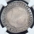 Silver 1560-61 England Great Britain Shilling Elizabeth I S-2555   Ngc G06