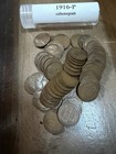 1916-p Lincoln Wheat Penny Roll Solid Date    50 Circulated Coins     P Mint Mark