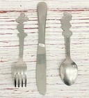 Vintage Disney Childrens Stainless Character Flatware Bonny Mickey Minnie Donald