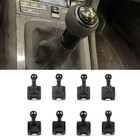 Black Leather Carbon Fiber Gear Shift Knob Boot Change For 911 Cayman 2013-2016