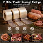 10 Meter Plastic Sausage Casings 85mm 100mm 120mm Width Ham Sausage Carcasas