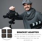 4 Pcs Camera Flash Dock Hot Shoe Mount Adapter Bracket For Led Light