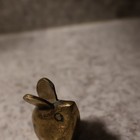 Vintage Solid Brass Mini Mouse Figurine Paperweight Sculpture Patina