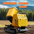 Hydraulic Mini Dumper 13 5hp Self Loading Motorized Track Barrow Heavy Equipment