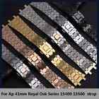 New Watch Band 21-26mm Strap For Ap Royal Oak 15400   Stainless Steel Bracelet