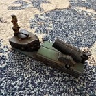 Vtg  Reproduction Book Of Knowledge Working Cast Iron Cannon Mechanical Bank 