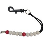 Golf Stroke Counter Bead Scorekeeper With Clip Hook Red   White Beads