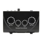 Portable Karaoke Sound Mixer With Dual Mic Inputs Digital Audio Echo System