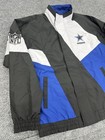 Dallas Cowboys Starter Colorblock Windbreaker Jacket Nfl Full Zip Snap -men   s Xl
