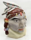 Vintage Mccoy Indian Head Native American Cookie Jar