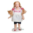 1 12 Scale Vintage Handmade Dollhouse Miniature Bisque Dolls Long Braids Girls