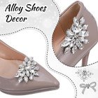 4 Pack Shoe Clips For Heels  Rhinestone Shoe Clips Shoes Clip For Women Bow Rhin