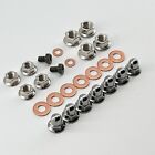 Nickel Yz250 Yamaha 2 Stroke Top End Engine Cylinder Head Cap Acorn Flange Nuts