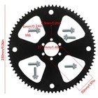 75t 11t Front Rear Sprocket     35 Chain For Go Kart Mini Bike Predator 212cc